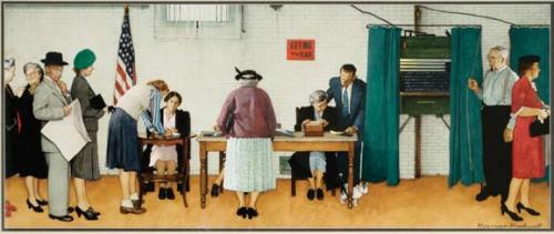 Voting – my Norman Rockwell moment